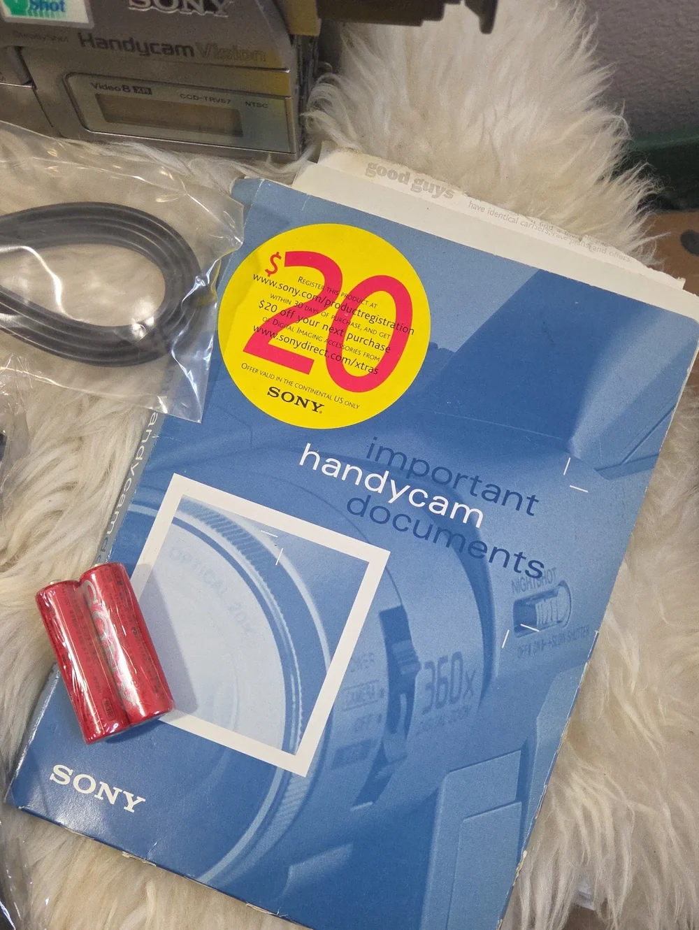 Open Box Sony CCD-TRV57 Handycam Vision Video8 XR Camcorder Complete Tested